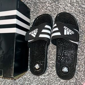 Women adidas slides , size 8